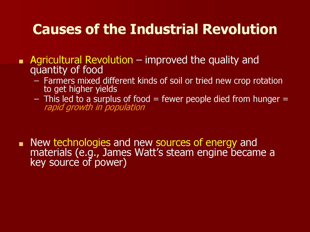The Industrial Revolution - ppt download